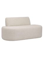 Sofá Reto 03 Lugares 180cm Mônaco Bouclé Off White - Nexta Casa