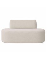 Sofá Reto 03 Lugares 180cm Mônaco Bouclé Off White - Nexta Casa