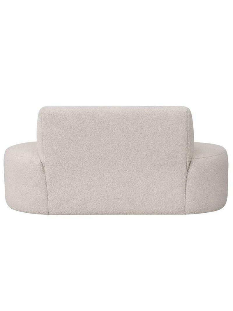 Sofá Reto 03 Lugares 180cm Mônaco Bouclé Off White - Nexta Casa