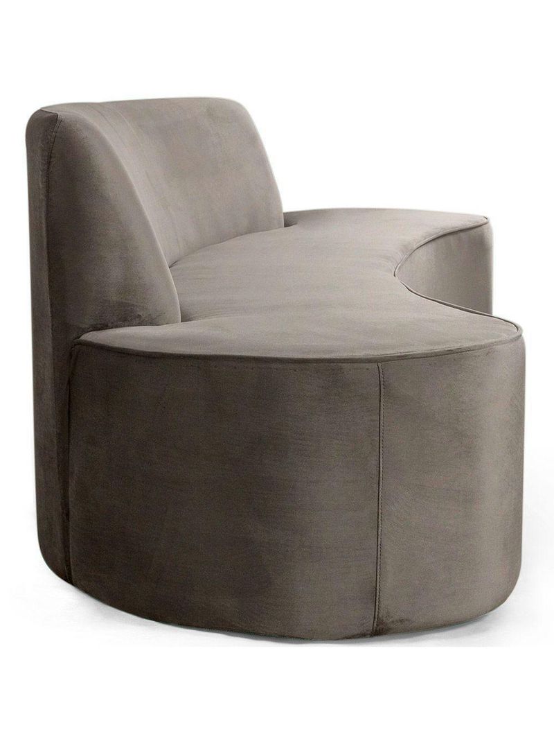 Sofá 04 Lugares 230cm Mônaco Veludo Bege - Nexta Casa