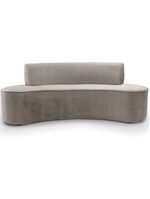 Sofá 04 Lugares 230cm Mônaco Veludo Bege - Nexta Casa