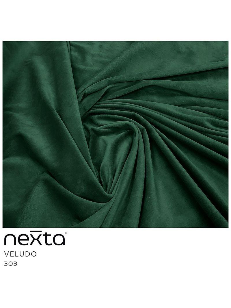 Sofá Chaise Esquerdo Sala De Estar Penélope Base Preto Veludo Verde Musgo - Nexta Casa