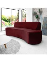 Sofá 03 Lugares 210cm Mônaco Veludo Marsala - Nexta Casa