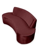 Sofá 03 Lugares 210cm Mônaco Veludo Marsala - Nexta Casa