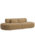 Sofá Orgânico Horizonte 4 Lugares 230cm Bouclé Camel - Nexta Casa
