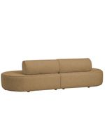 Sofá Orgânico Horizonte 4 Lugares 230cm Bouclé Camel - Nexta Casa
