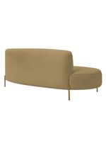 Sofá Orgânico 2 Lugares 150cm Argos Pés Ouro Fosco Bouclé Camel - Nexta Casa