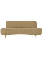Sofá Orgânico 2 Lugares 150cm Argos Pés Ouro Fosco Bouclé Camel - Nexta Casa