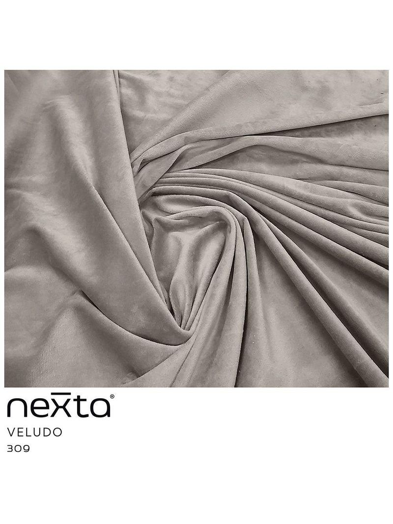 Sofá Molino 5 Lugares 300cm Chaise Esquerdo Pés Gold Veludo Creme - Nexta Casa