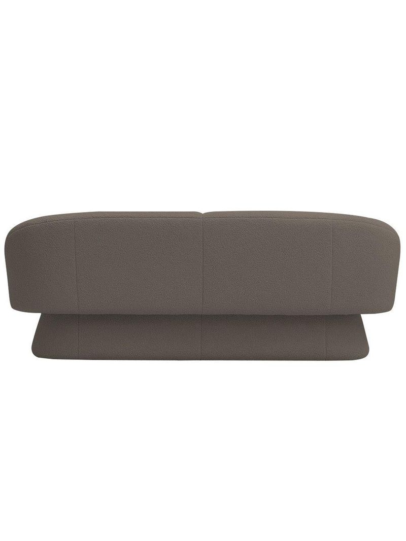 Sofá Orgânico 03 Lugares 180cm Liz Bouclé Marrom - Nexta Casa