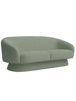 Sofá Orgânico 03 Lugares 180cm Liz Bouclé Verde Claro - Nexta Casa