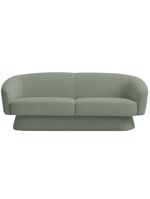 Sofá Orgânico 03 Lugares 180cm Liz Bouclé Verde Claro - Nexta Casa