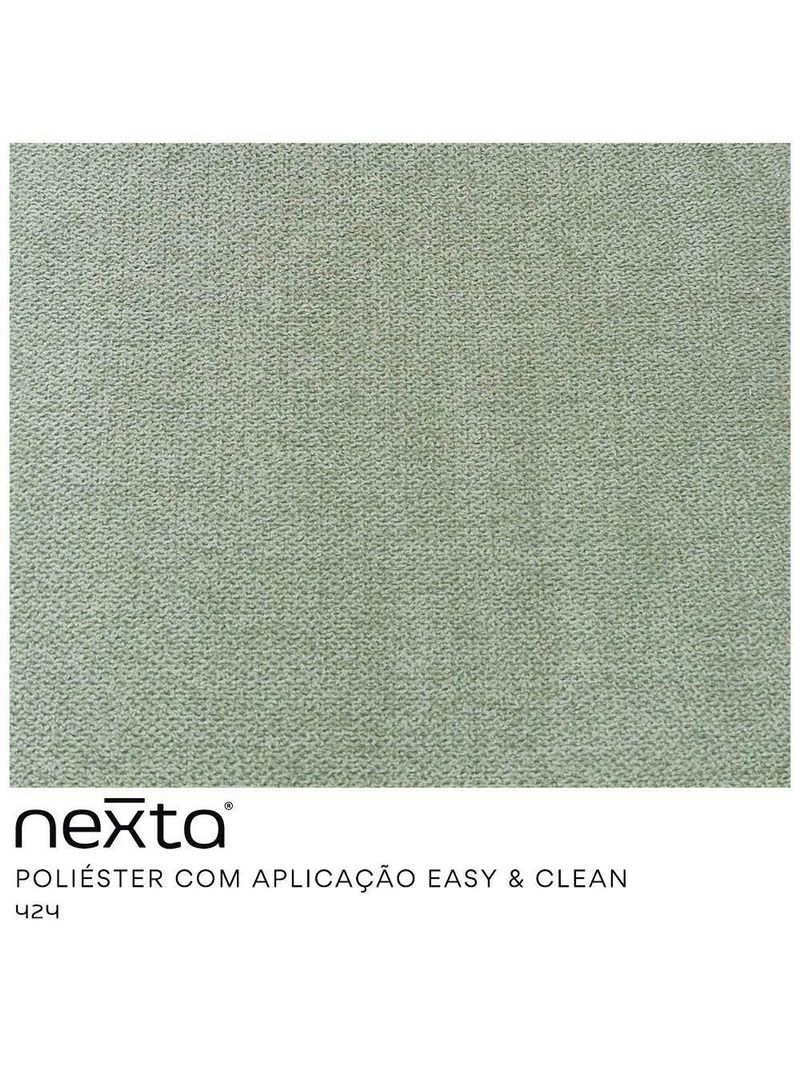 Sofá Orgânico 2 Lugares 150cm Argos Pés Titânio Linho Verde - Nexta Casa