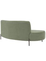Sofá Orgânico 2 Lugares 150cm Argos Pés Titânio Linho Verde - Nexta Casa