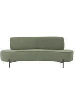 Sofá Orgânico 2 Lugares 150cm Argos Pés Titânio Linho Verde - Nexta Casa
