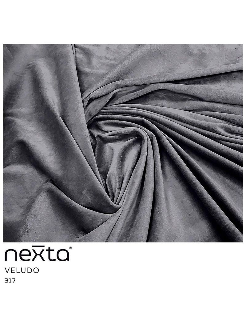 Sofá Molino 3 Lugares 230cm Chaise Esquerdo Pés Gold Veludo Titânio - Nexta Casa