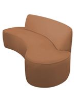 Sofá Orgânico 04 Lugares 230cm Mônaco Bouclé Terracota - Nexta Casa