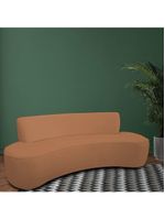 Sofá Orgânico 04 Lugares 230cm Mônaco Bouclé Terracota - Nexta Casa