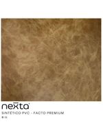 Sofá Curvo 3 Lugares 180cm Eron Braço Dir Corano Sintético Caramelo - Nexta Casa