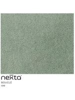 Sofá Molino 3 Lugares 210cm C/mesa Auxiliar Direito Pés Ourof Bouclé Verde Claro - Nexta Casa