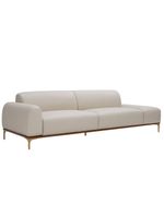 Sofá Living Unne 3 Lugares 210cm Terminal Esquerdo Corano Off White - Nexta Casa