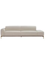 Sofá Living Unne 3 Lugares 210cm Terminal Esquerdo Corano Off White - Nexta Casa