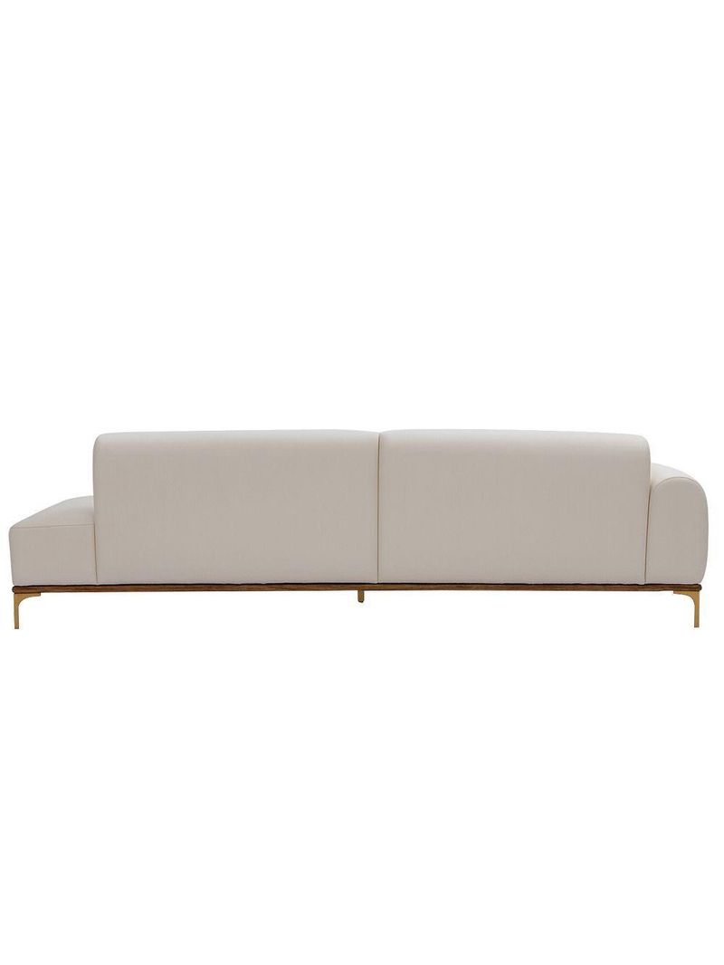Sofá Living Unne 3 Lugares 210cm Terminal Esquerdo Corano Off White - Nexta Casa
