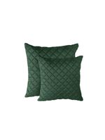 Kit 2 Almofadas Tressê 50x50cm E 40x40cm Veludo Verde - Nexta Casa
