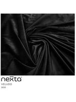 Kit 2 Almofadas Tressê 50x50cm E 40x40cm Veludo Preto - Nexta Casa