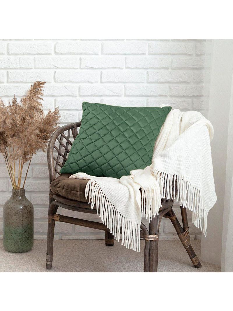Almofadas Tressê Decorativas 40x40cm Veludo - Nexta Casa Cor Verde