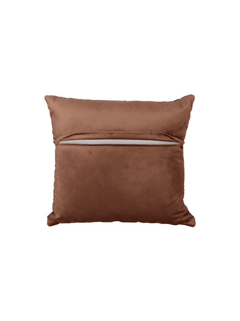 Almofadas Tressê Decorativas 40x40cm Veludo - Nexta Casa Cor Marrom