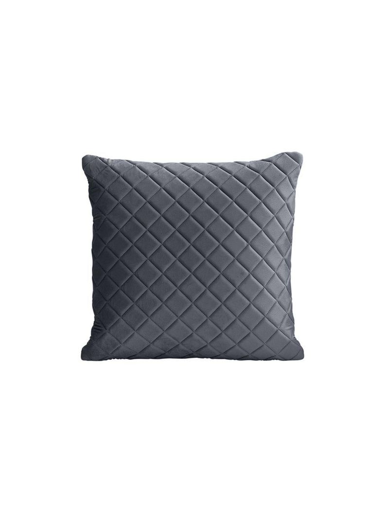 Almofada Tressê 50x50cm Veludo Cinza - Nexta Casa