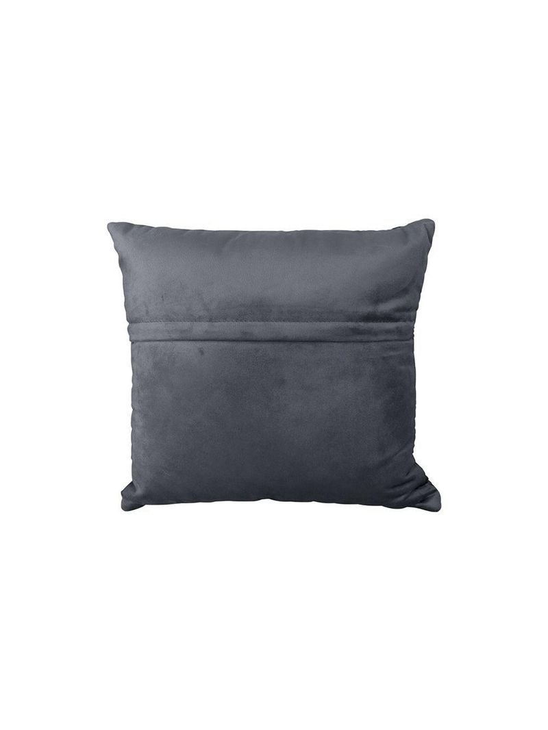Almofada Tressê 50x50cm Veludo Cinza - Nexta Casa