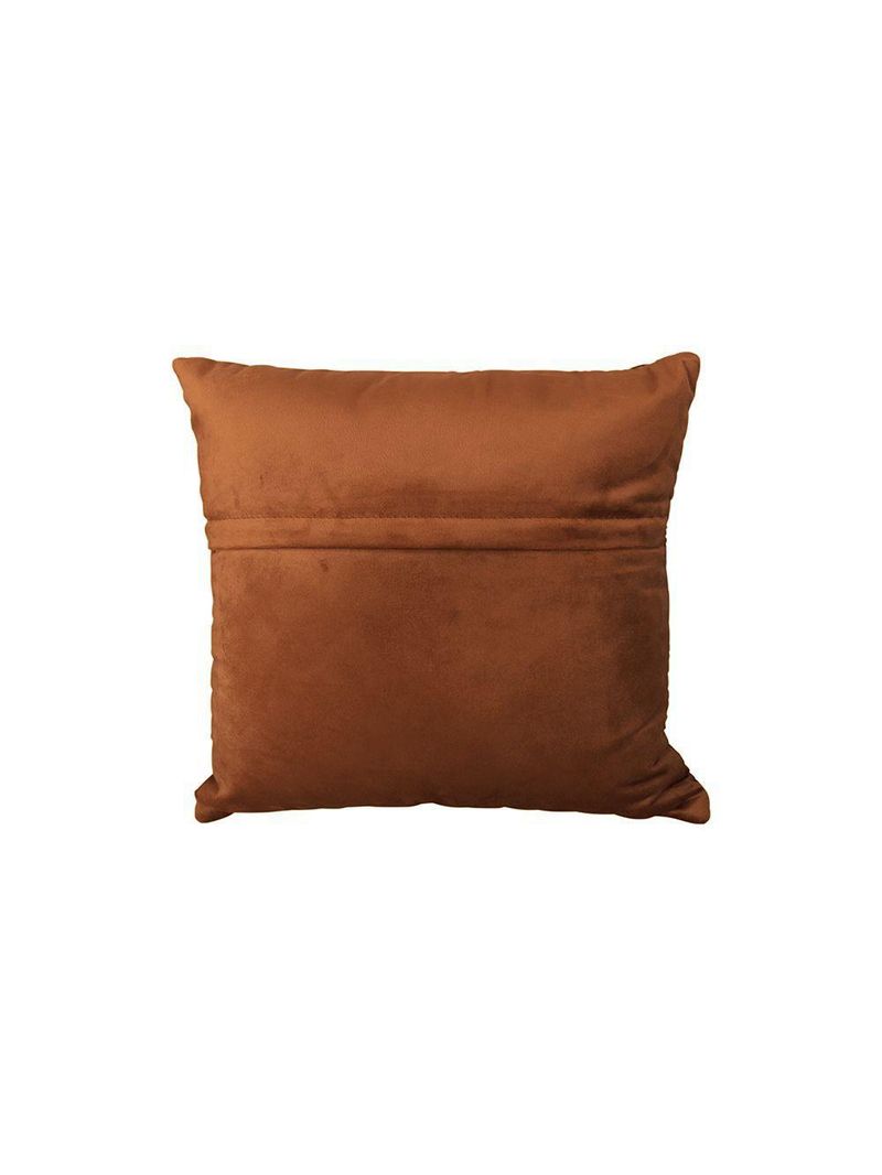 Almofada Tressê 40x40cm Veludo Terracota - Nexta Casa