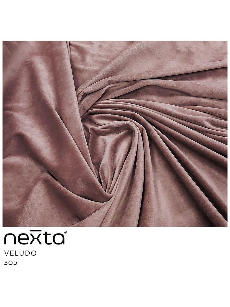 Kit 2 Almofadas Tressê 50x50cm Veludo Rosê - Nexta Casa