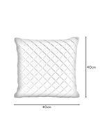 Almofada Tressê 40x40cm Veludo Mostarda - Nexta Casa