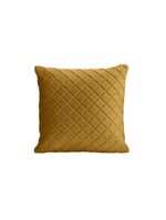 Almofada Tressê 40x40cm Veludo Amarelo - Nexta Casa