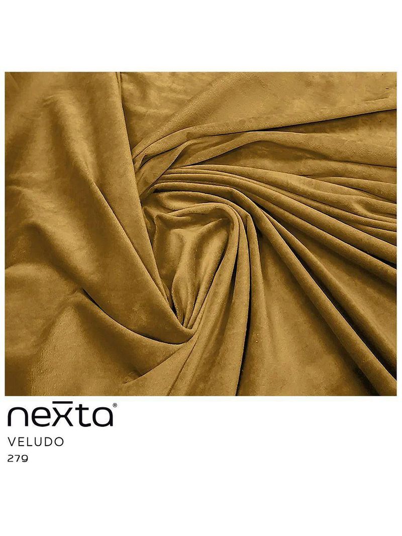 Almofada Tressê 40x40cm Veludo Amarelo - Nexta Casa
