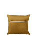 Almofada Tressê 40x40cm Veludo Amarelo - Nexta Casa