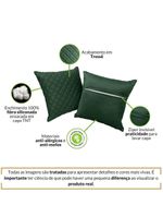 Kit 2 Almofadas Tressê 50x50cm Veludo Verde - Nexta Casa