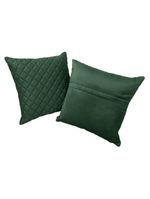 Kit 2 Almofadas Tressê 50x50cm Veludo Verde - Nexta Casa