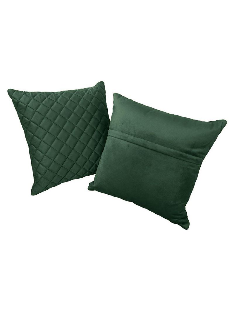 Kit 2 Almofadas Tressê 50x50cm Veludo Verde - Nexta Casa