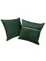 Kit 2 Almofadas Tressê 50x50cm Veludo Verde - Nexta Casa
