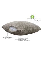 Kit 02 Almofadas Decorativas 30x45cm E 40x40cm Linhão Fendi - Nexta Casa