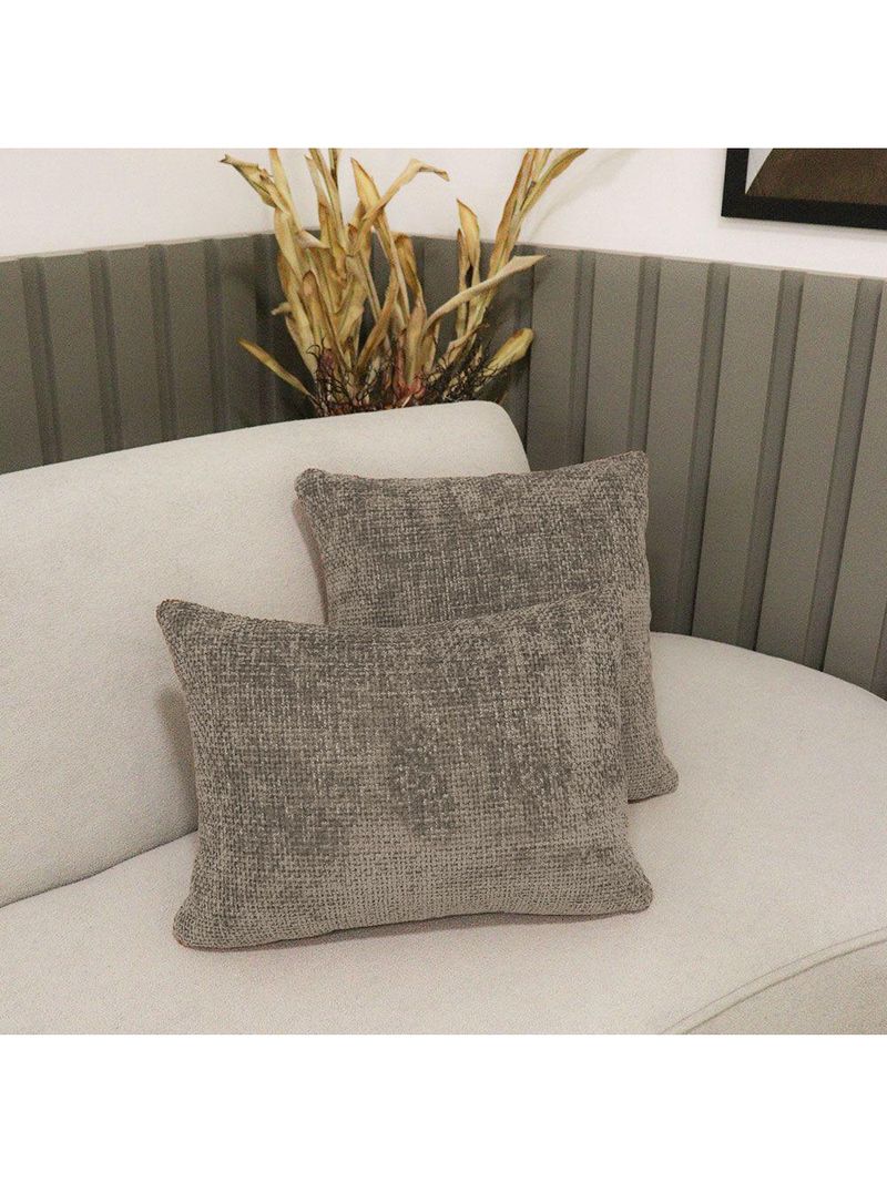 Kit 02 Almofadas Decorativas 30x45cm E 40x40cm Linhão Fendi - Nexta Casa