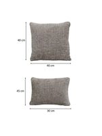Kit 02 Almofadas Decorativas 30x45cm E 40x40cm Linhão Fendi - Nexta Casa