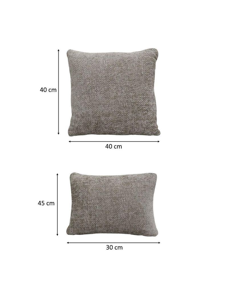Kit 02 Almofadas Decorativas 30x45cm E 40x40cm Linhão Fendi - Nexta Casa