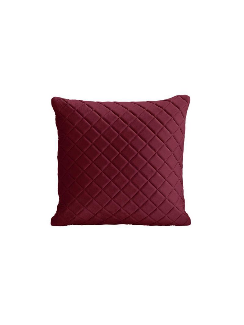 Almofada Tressê 40x40cm Veludo Marsala - Nexta Casa
