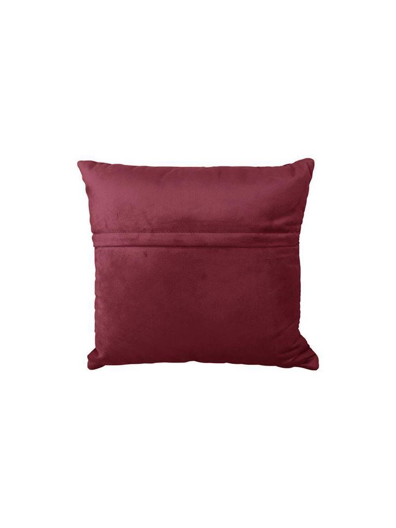 Almofada Tressê 40x40cm Veludo Marsala - Nexta Casa