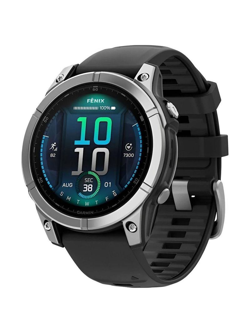 Relgio Smartwatch Garmin Fenix E Amoled - Preto - Cinza 010-03025-00